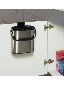 Mülleimer in Silber/ Schwarz - 5 l