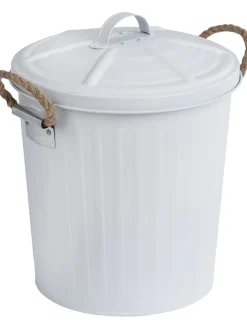 Mülleimer in Weiß - 6 l