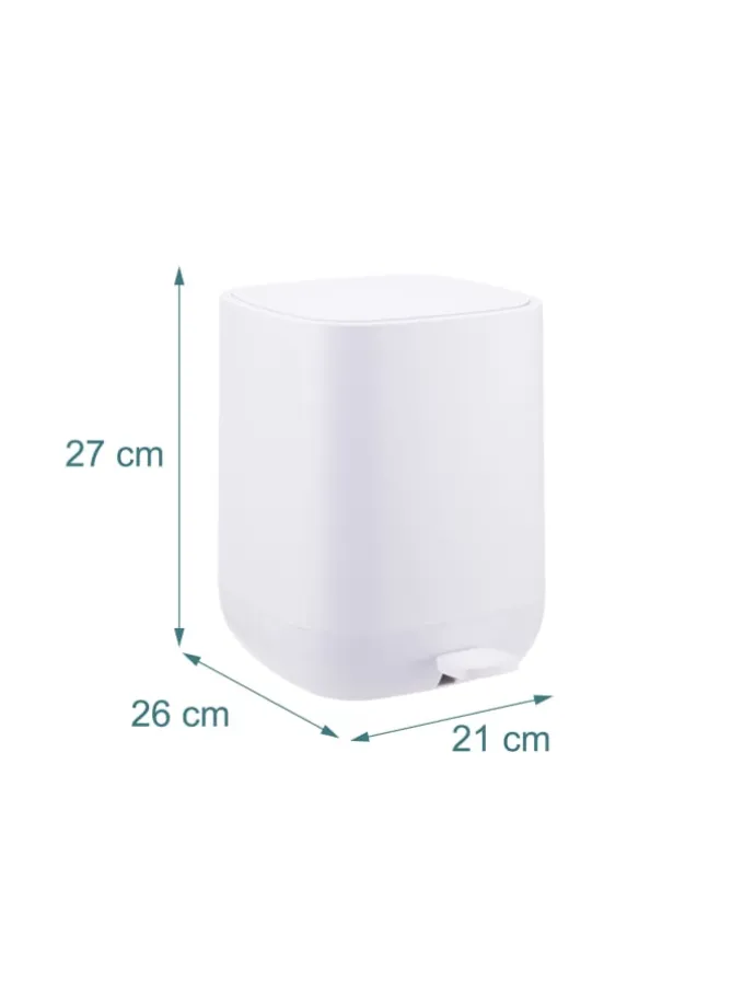 Mülleimer in Weiß - 9 Liter