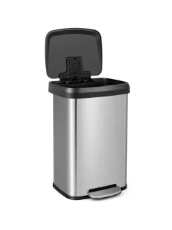 Mülleimer 50L in Silber