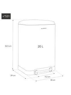 Mülleimer N°531 Grau