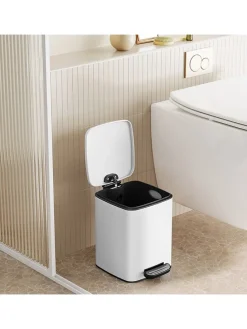 Mülleimer ''SquareSingle'' in Weiß - 6 l