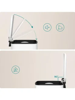Mülleimer ''SquareSingle'' in Weiß - 6 l