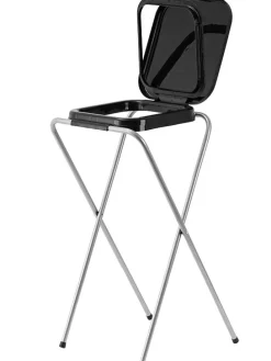 Müllsackständer in Schwarz - (B)38 x (H)75 cm