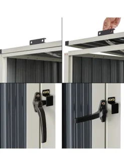 Mülltonnenbox Tarbek für 4 Tonnen in Anthrazit (B)292cm