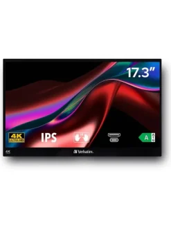 Mobiler 4K Touch-Monitor 17,3" Effizientes Arbeiten in Schwarz