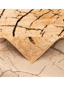 Modern Designer Velours Teppich Samba in Beige