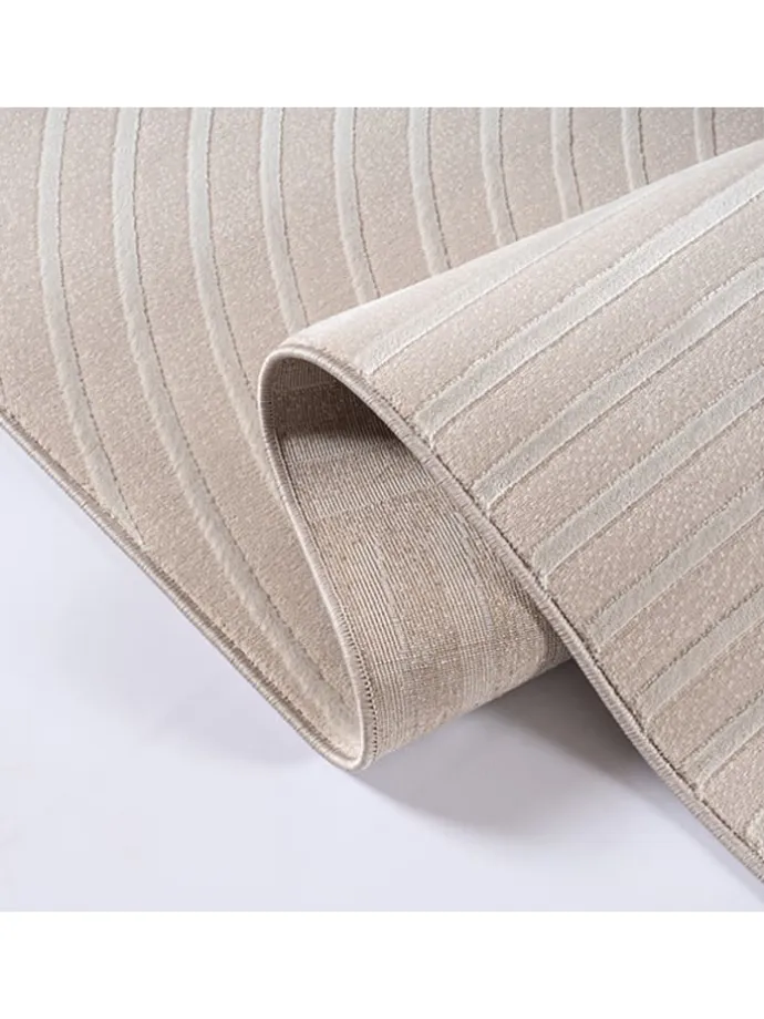 Moderner Teppich Soft-Touch Flor C in Beige