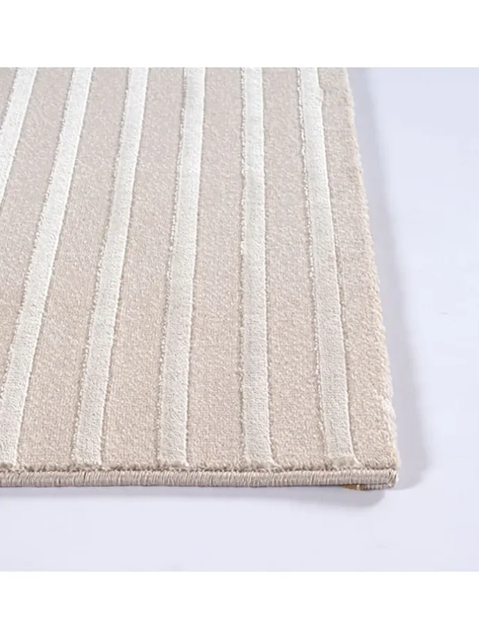 Moderner Teppich Soft-Touch Flor C in Beige