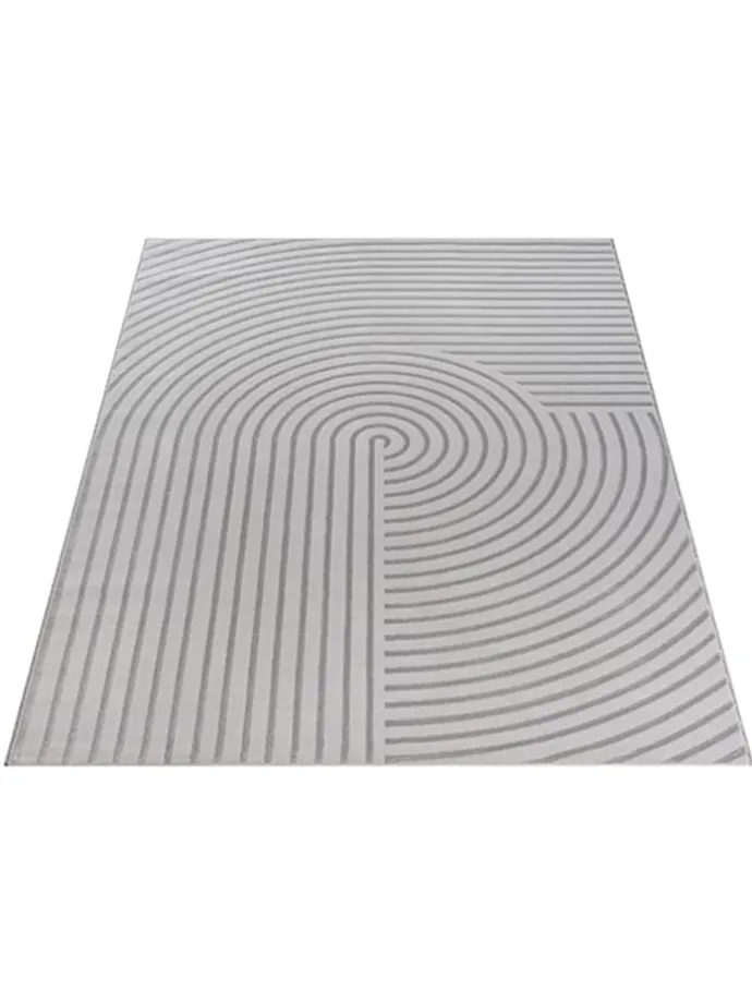 Moderner Teppich Soft-Touch Flor C in Grau