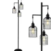 Moderne Stehlampe 169cm in Schwarz
