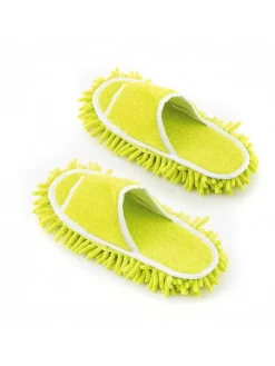 Mopp-Pantoffeln in Limette - (B)27 x (H)4 x (T)11 cm