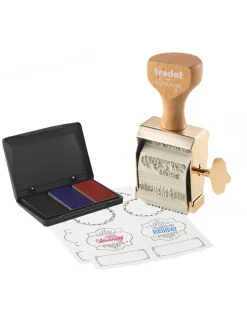 Motiv-Stempel "Vintage - Besondere Anläße" in Gold/ Natur