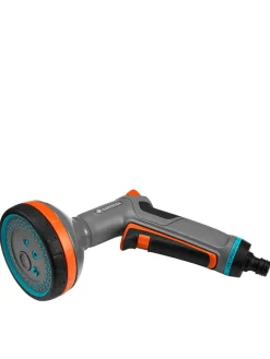 Multibrause in Grau/ Orange - (B)22,5 x (H)22 x (T)10 cm