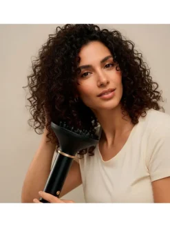 Multifunktions-Haartrockner in Schwarz