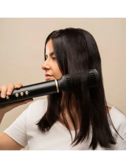 Multifunktions-Haartrockner in Schwarz