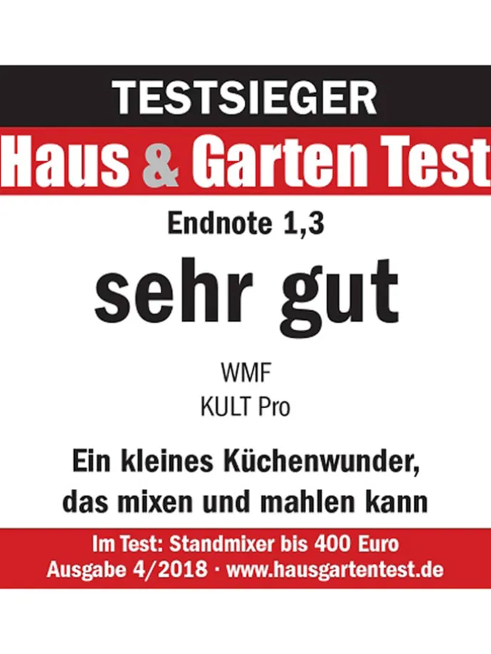 Multifunktionsmixer "Kult Pro" in Silber/ Schwarz
