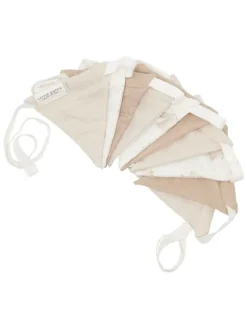 Mussein-Girlande in Weiß/ Beige/ Taupe - (L)200 cm