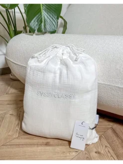 Musselin Bettwäsche in Weiß