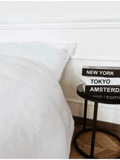 Musselin Bettwäsche in Weiß