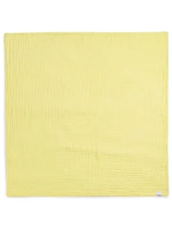 Musselin-Decke in Gelb - (L)120 x (B)120 cm