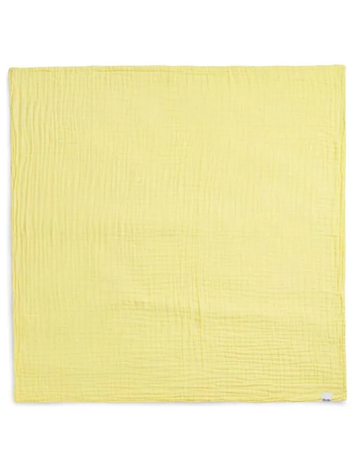 Musselin-Decke in Gelb - (L)120 x (B)120 cm