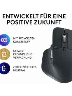 MX Master 3S die perfekte Maus für jeden Moment Ihres Workflows in Schwarz