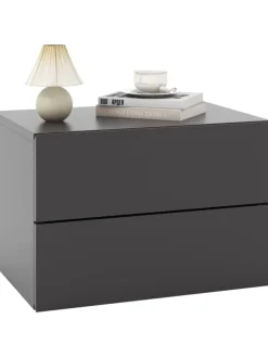 Nachttisch hängend in Grau