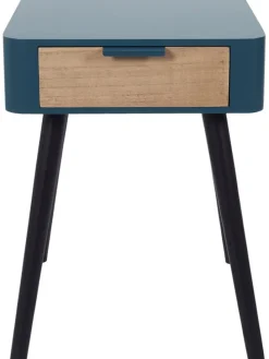 Nachttisch in Blau - (B)35 x (H)48 x (T)35 cm