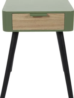 Nachttisch in Grün - (B)35 x (H)48 x (T)35 cm