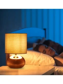 Nachttischlampe in Kupfer - (H)28 x Ø 18 cm