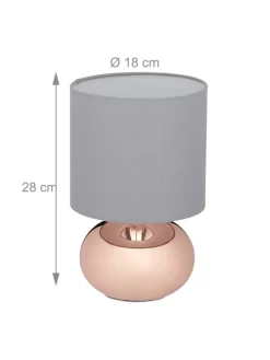 Nachttischlampe in Kupfer - (H)28 x Ø 18 cm