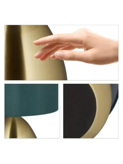 Nachttischlampe Touch in Messing - (H)33,5 cm