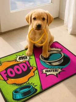 Napfunterlage in Bunt - (L)40 x (B)70 cm