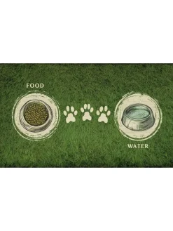 Napfunterlage in Grün - (L)40 x (B)70 cm