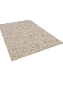 Natur Teppich Wolle Alaska Meliert in Braun