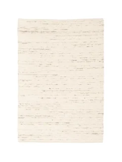 Natur Teppich Wolle Alaska Meliert in Grijs