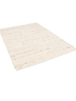 Natur Teppich Wolle Alaska Meliert in Grijs