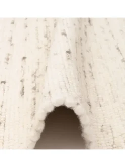 Natur Teppich Wolle Alaska Meliert in Grijs