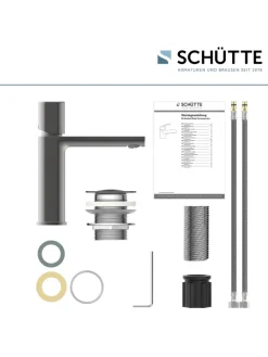 NEW YORK Waschtischarmatur, Graphit matt