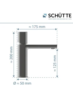 NEW YORK Waschtischarmatur, Graphit matt
