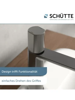 NEW YORK Waschtischarmatur, Graphit matt