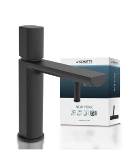 NEW YORK Waschtischarmatur, Schwarz matt