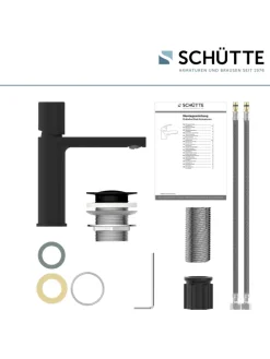 NEW YORK Waschtischarmatur, Schwarz matt