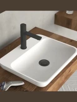 NEW YORK Waschtischarmatur, Schwarz matt