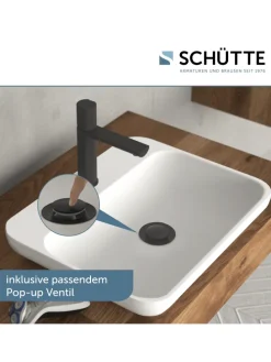 NEW YORK Waschtischarmatur, Schwarz matt