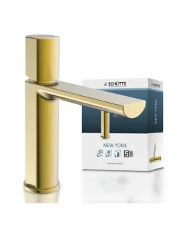 NEW YORK Waschtischarmatur, Gold matt