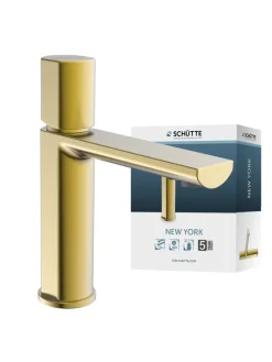 NEW YORK Waschtischarmatur, Gold matt