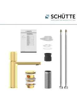 NEW YORK Waschtischarmatur, Gold matt