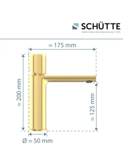 NEW YORK Waschtischarmatur, Gold matt